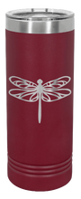 Load image into Gallery viewer, Dragonfly Laser Engraved Skinny Tumbler (Etched)
