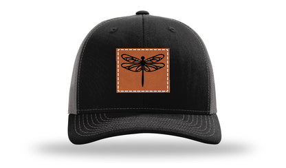 Dragonfly Leather Patch Richardson 112 Hat