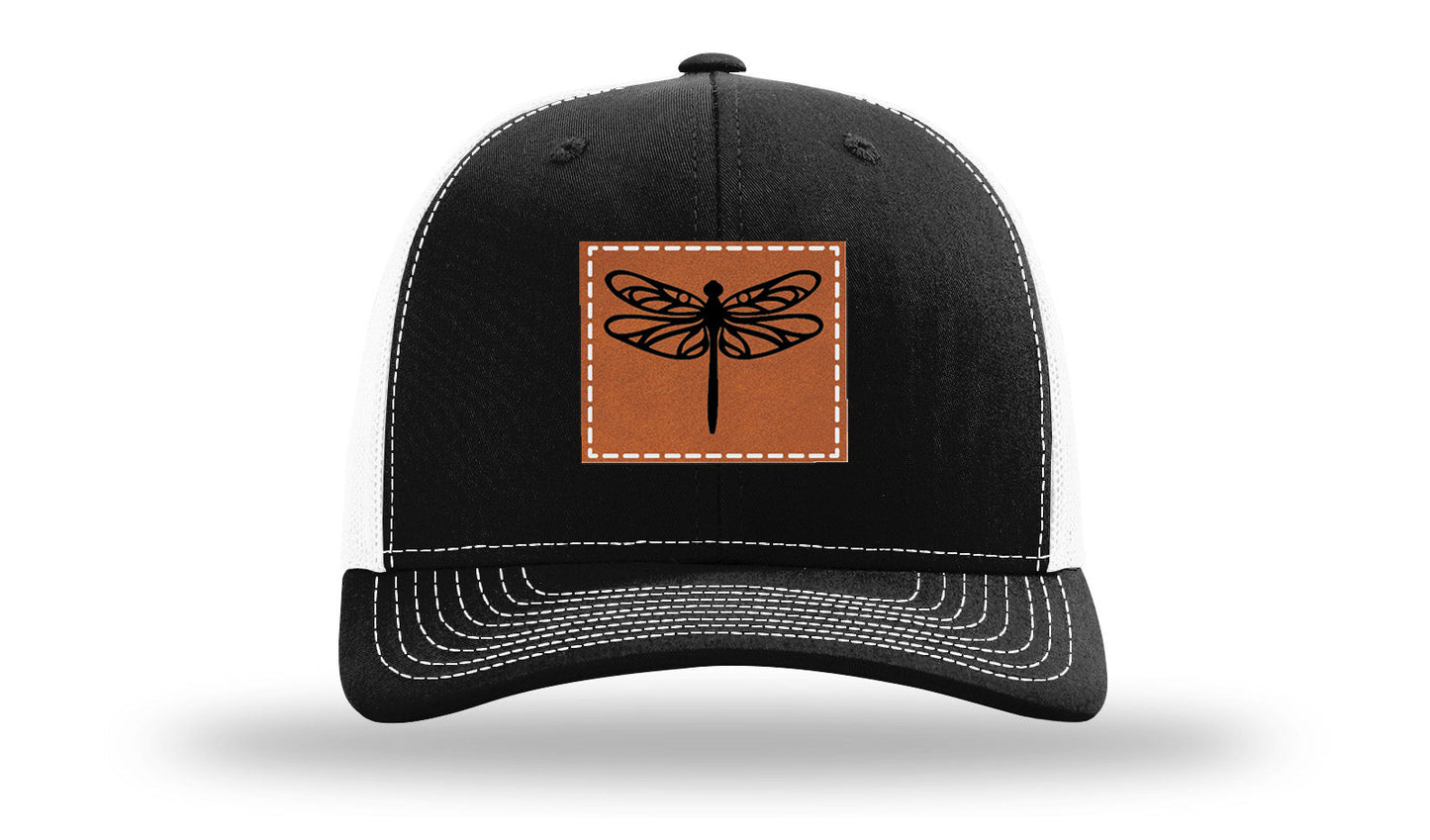 Dragonfly Leather Patch Richardson 112 Hat