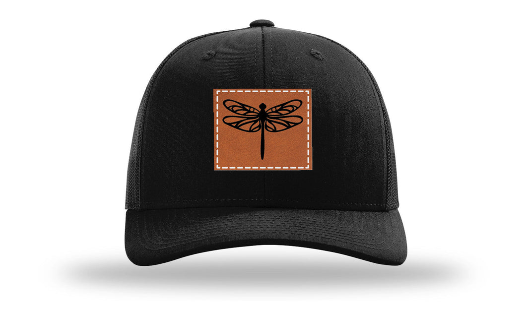Dragonfly Leather Patch Richardson 112 Hat