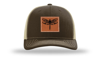 Dragonfly Leather Patch Richardson 112 Hat
