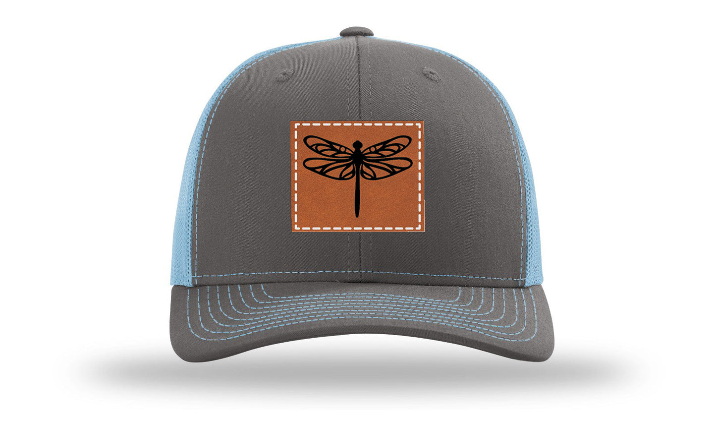 Dragonfly Leather Patch Richardson 112 Hat