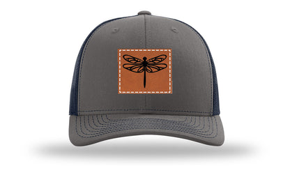 Dragonfly Leather Patch Richardson 112 Hat