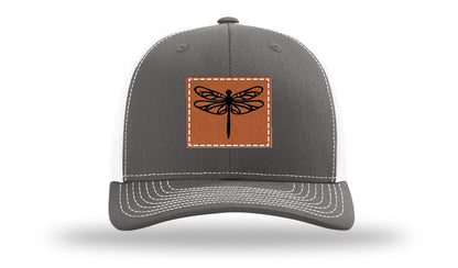 Dragonfly Leather Patch Richardson 112 Hat