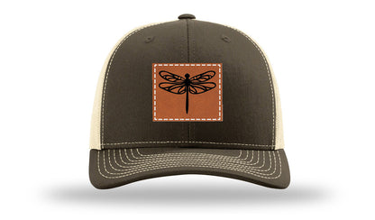 Dragonfly Leather Patch Richardson 112 Hat