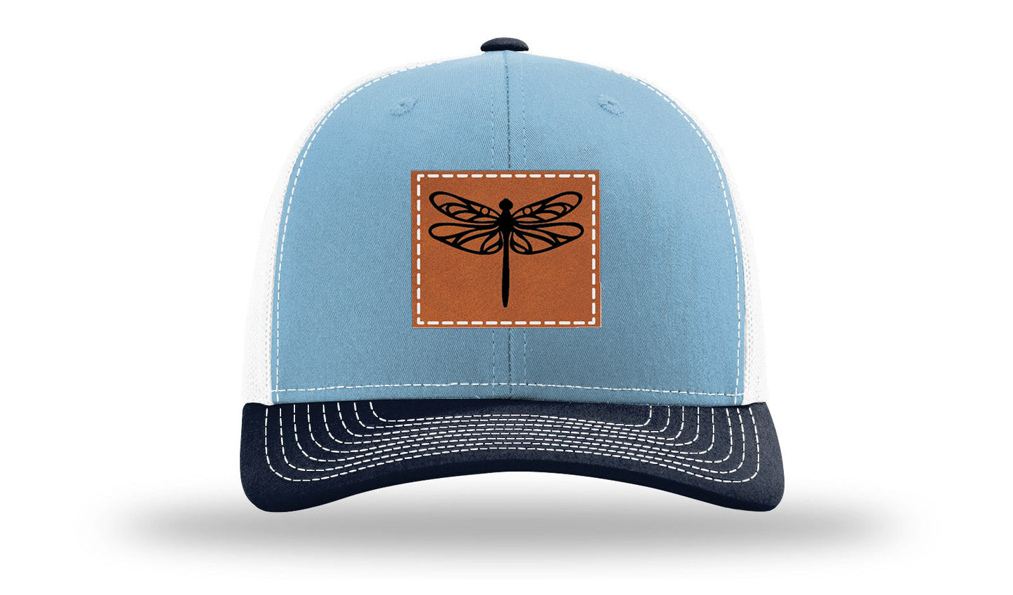 Dragonfly Leather Patch Richardson 112 Hat