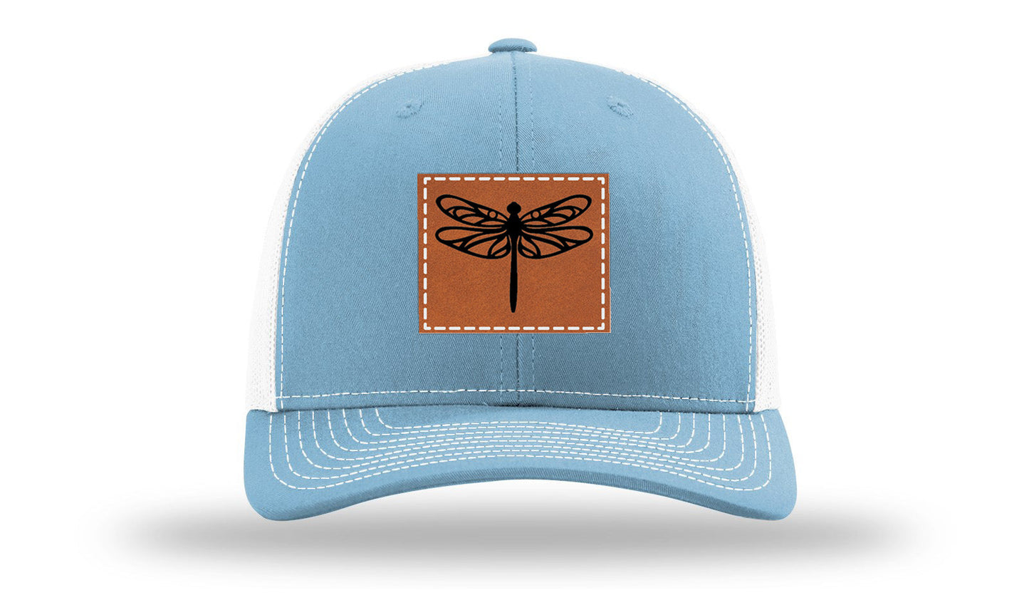 Dragonfly Leather Patch Richardson 112 Hat