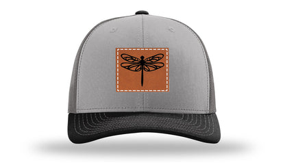Dragonfly Leather Patch Richardson 112 Hat