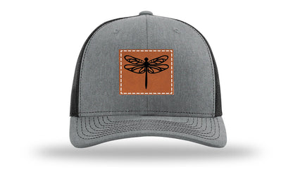 Dragonfly Leather Patch Richardson 112 Hat