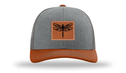 Dragonfly Leather Patch Richardson 112 Hat
