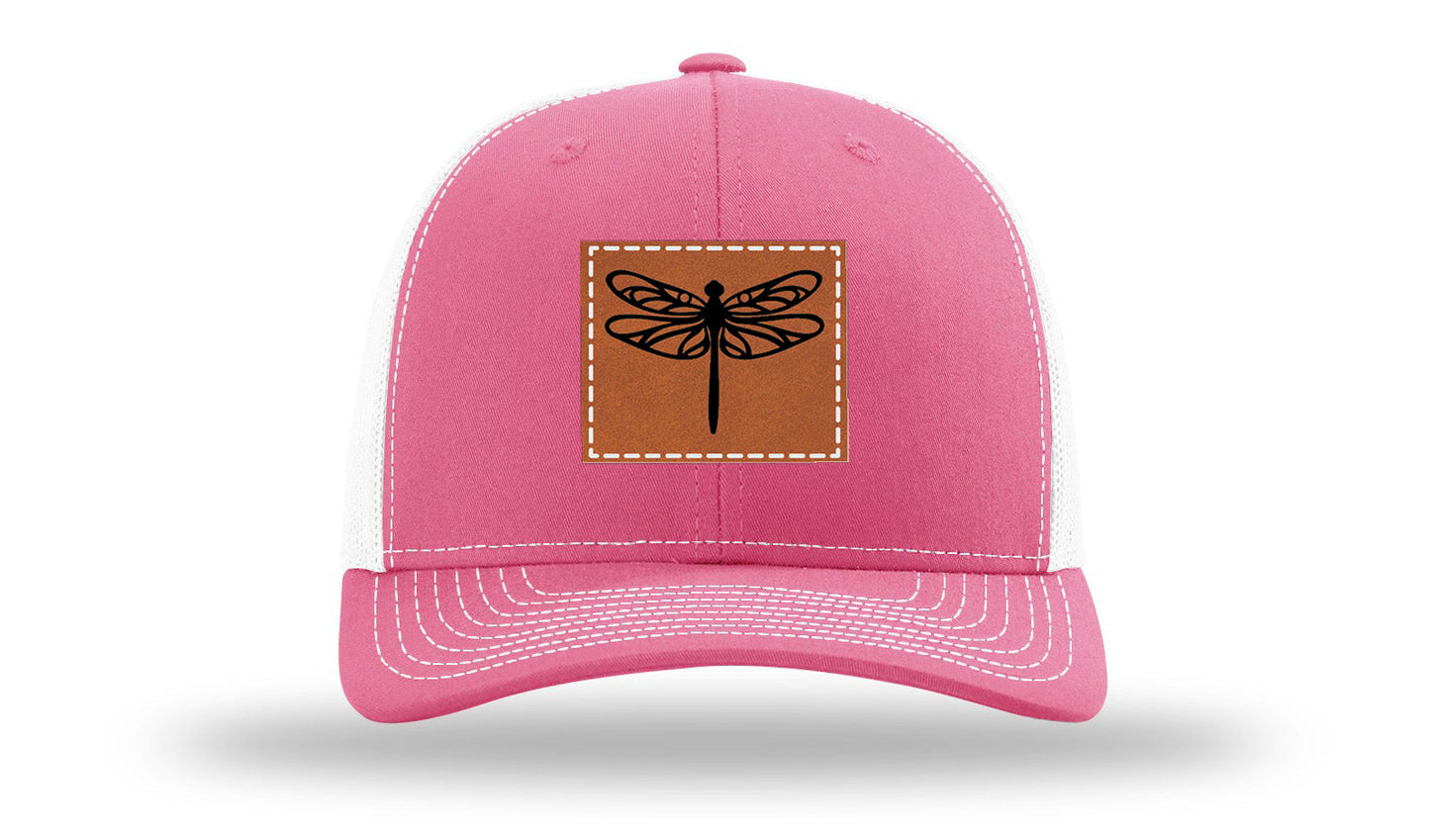 Dragonfly Leather Patch Richardson 112 Hat