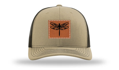 Dragonfly Leather Patch Richardson 112 Hat