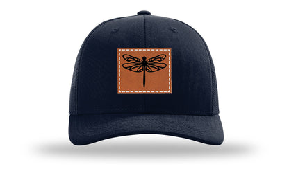 Dragonfly Leather Patch Richardson 112 Hat