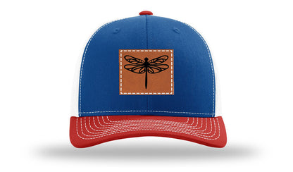 Dragonfly Leather Patch Richardson 112 Hat