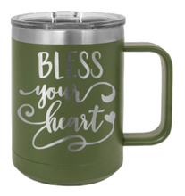 Load image into Gallery viewer, Bless Your Heart Laser Engraved Mug (Etched)
