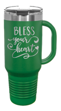 Load image into Gallery viewer, Bless Your Heart 40oz Handle Mug Laser Engraved
