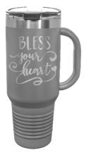 Load image into Gallery viewer, Bless Your Heart 40oz Handle Mug Laser Engraved
