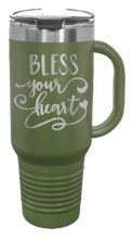 Load image into Gallery viewer, Bless Your Heart 40oz Handle Mug Laser Engraved
