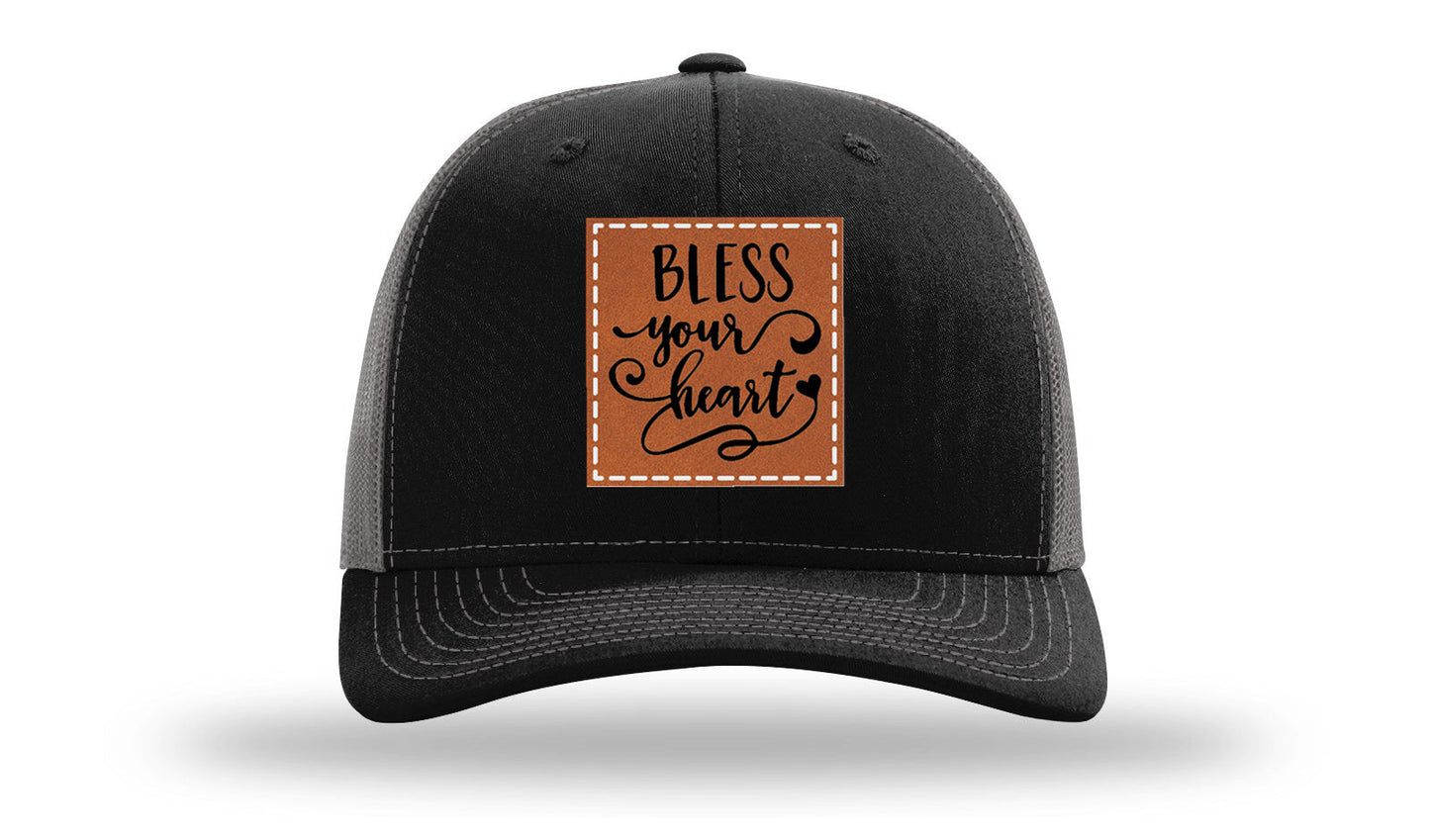 Bless Your Heart Leather Patch Richardson 112 Hat