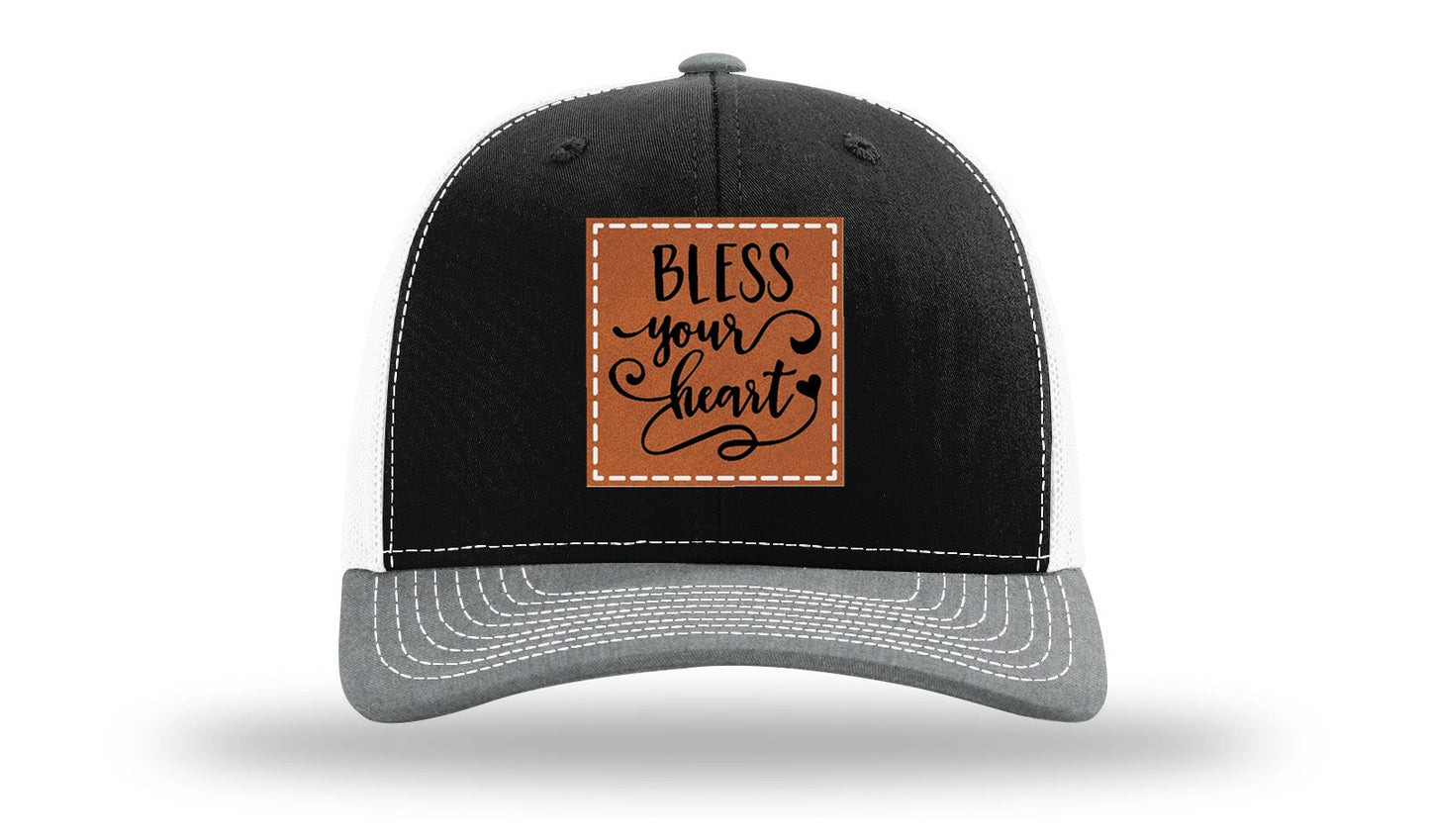 Bless Your Heart Leather Patch Richardson 112 Hat