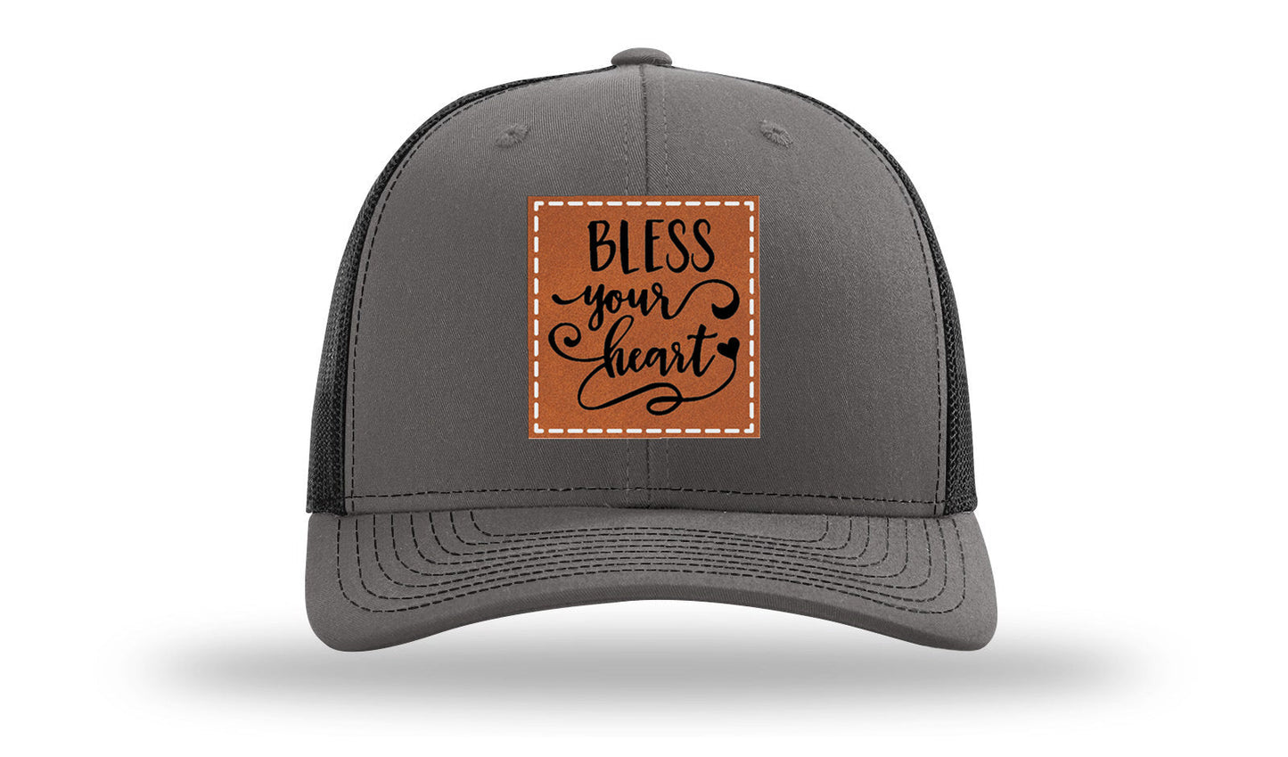 Bless Your Heart Leather Patch Richardson 112 Hat