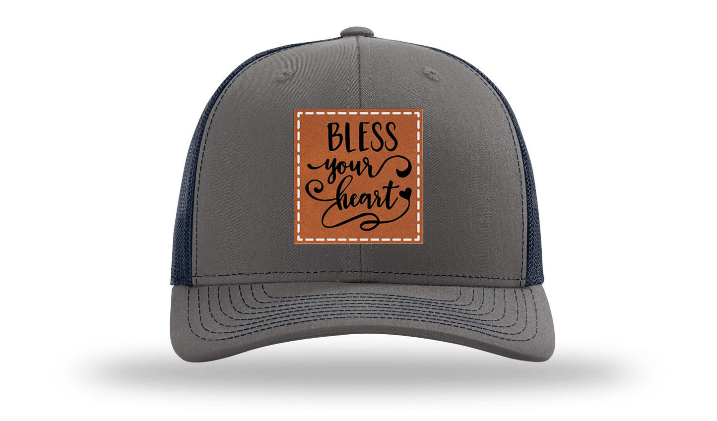 Bless Your Heart Leather Patch Richardson 112 Hat