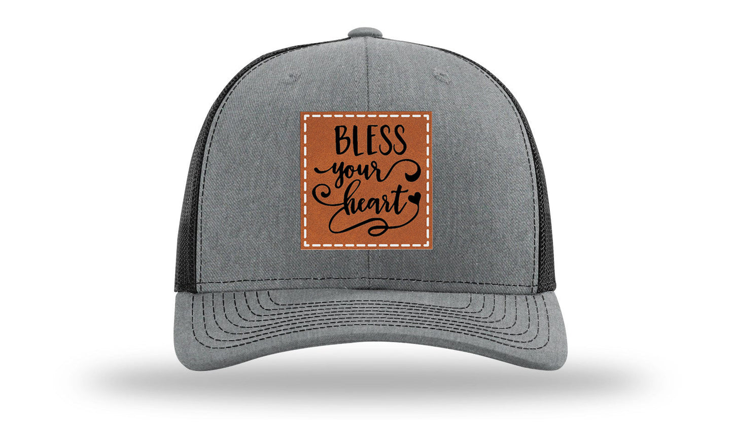 Bless Your Heart Leather Patch Richardson 112 Hat