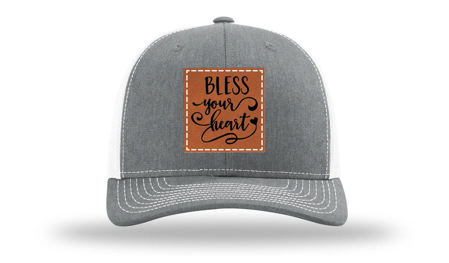 Bless Your Heart Leather Patch Richardson 112 Hat