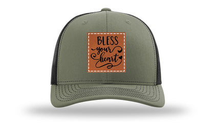 Bless Your Heart Leather Patch Richardson 112 Hat