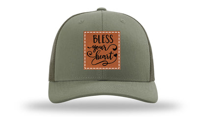 Bless Your Heart Leather Patch Richardson 112 Hat