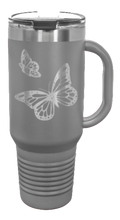 Load image into Gallery viewer, Butterflies 40oz Handle Mug Laser Engraved
