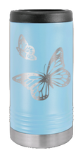 Load image into Gallery viewer, Butterfly Laser Engraved Slim Can Insulated Koosie
