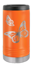 Load image into Gallery viewer, Butterfly Laser Engraved Slim Can Insulated Koosie
