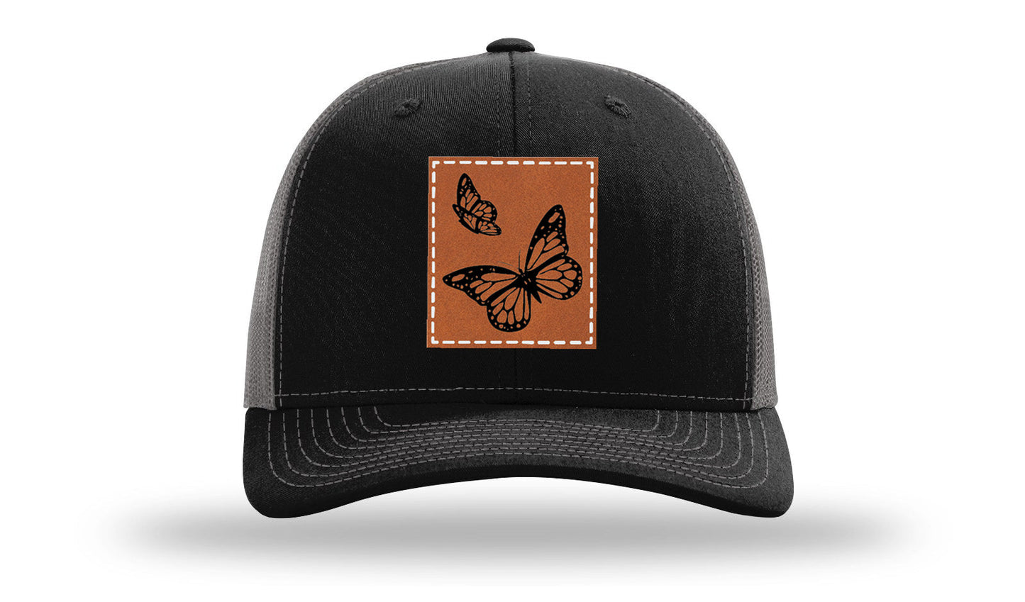 Butterflies Leather Patch Richardson 112 Hat