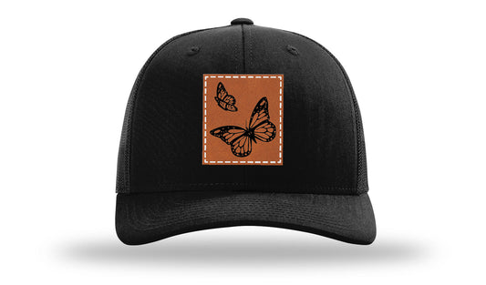 Butterflies Leather Patch Richardson 112 Hat