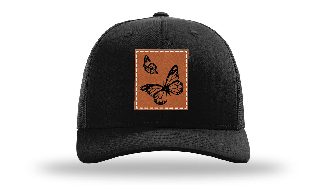 Butterflies Leather Patch Richardson 112 Hat