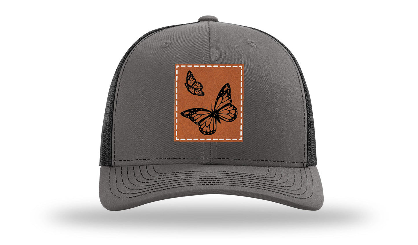 Butterflies Leather Patch Richardson 112 Hat