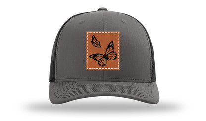 Butterflies Leather Patch Richardson 112 Hat
