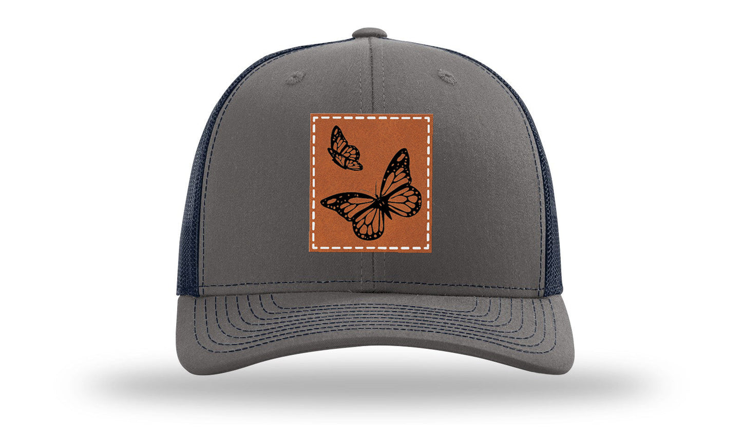 Butterflies Leather Patch Richardson 112 Hat