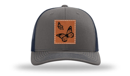 Butterflies Leather Patch Richardson 112 Hat