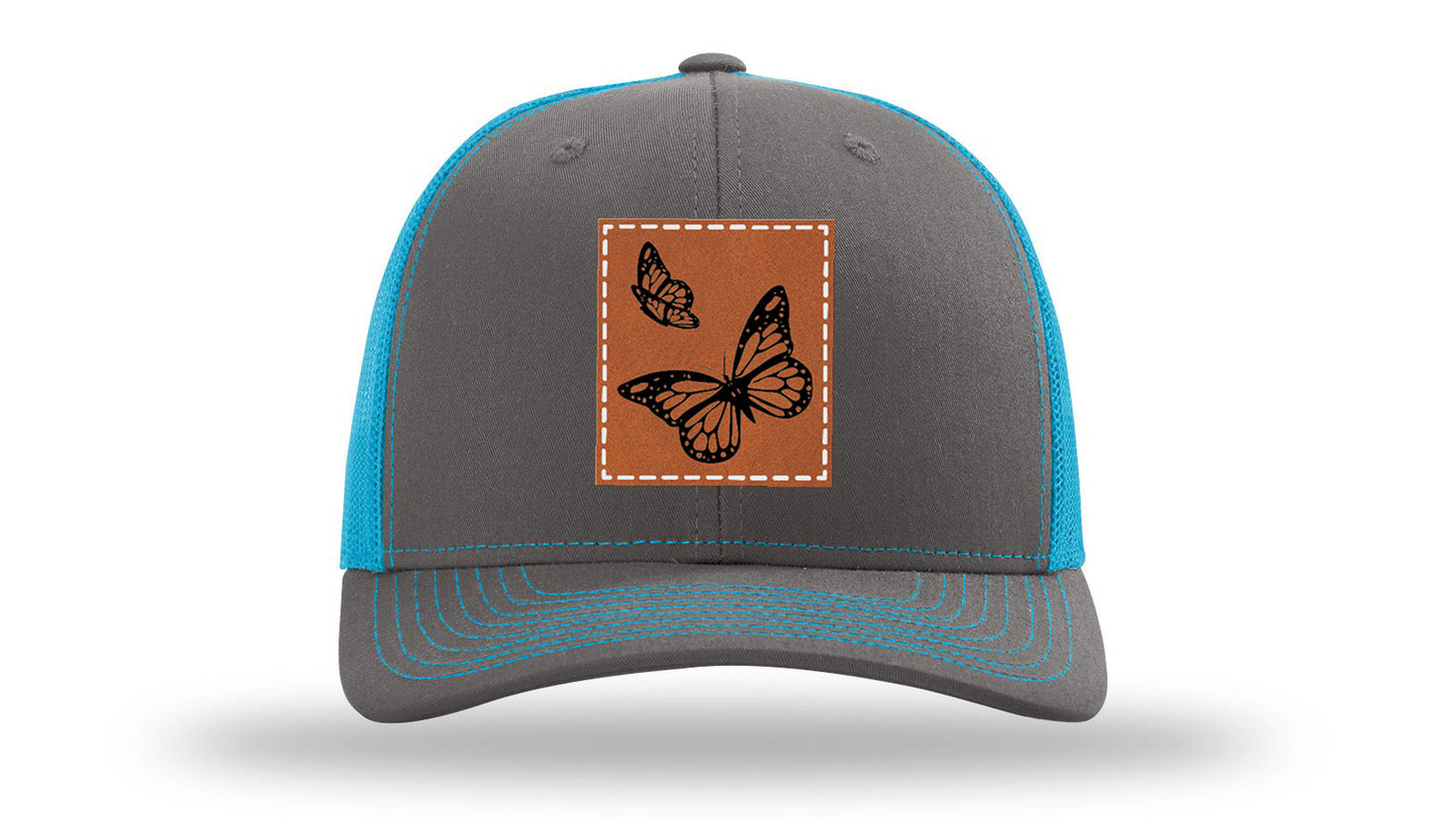 Butterflies Leather Patch Richardson 112 Hat