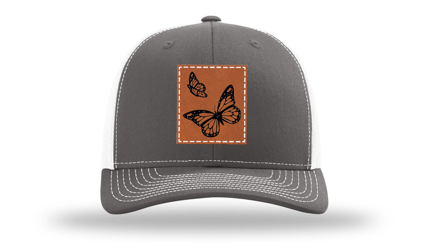 Butterflies Leather Patch Richardson 112 Hat