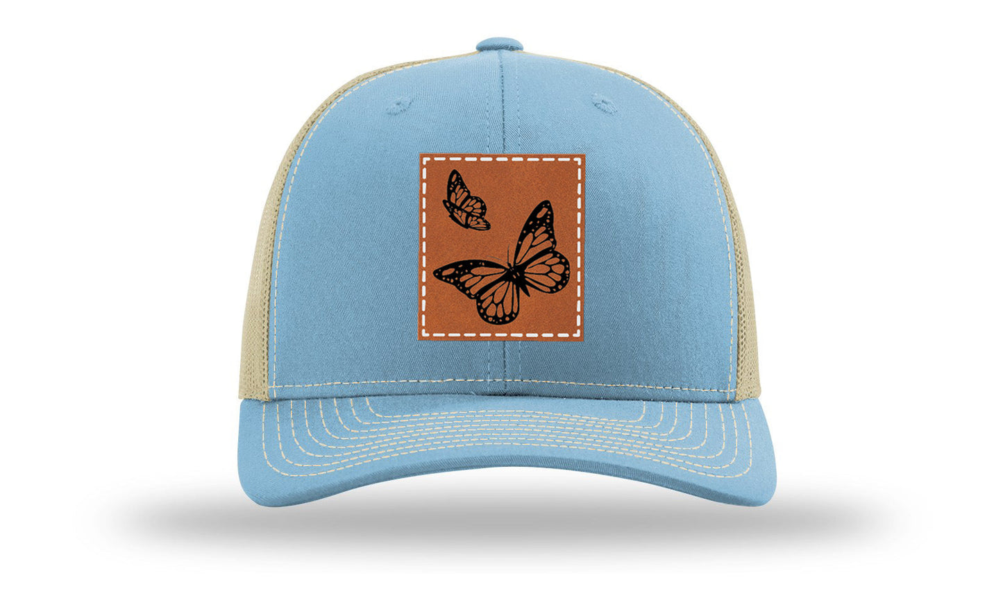 Butterflies Leather Patch Richardson 112 Hat