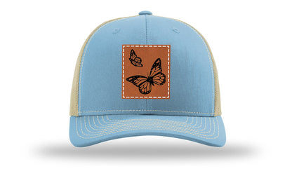 Butterflies Leather Patch Richardson 112 Hat