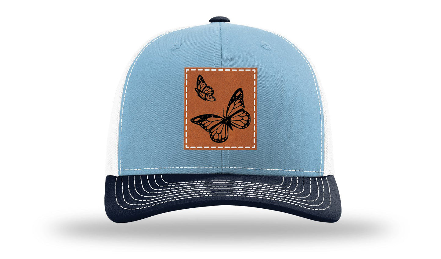 Butterflies Leather Patch Richardson 112 Hat