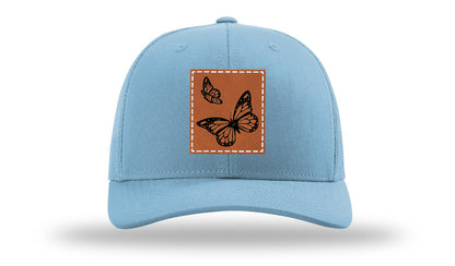 Butterflies Leather Patch Richardson 112 Hat