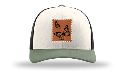 Butterflies Leather Patch Richardson 112 Hat