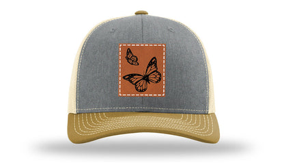 Butterflies Leather Patch Richardson 112 Hat