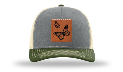 Butterflies Leather Patch Richardson 112 Hat