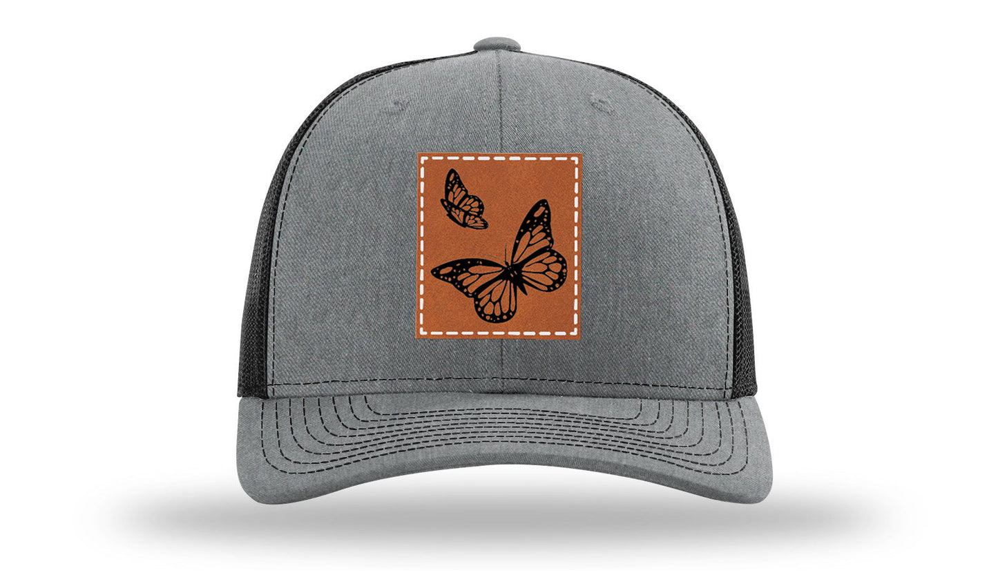 Butterflies Leather Patch Richardson 112 Hat